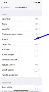 iPhone disability functions