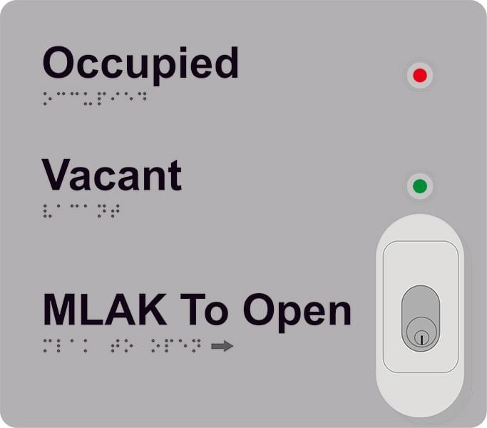 MLAK Key and occupied signage